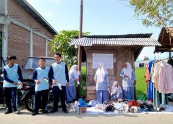 Peduli Palestina, Siswa di Bireuen Berdonasi Lewat Pakaian Bekas Layak Pakai