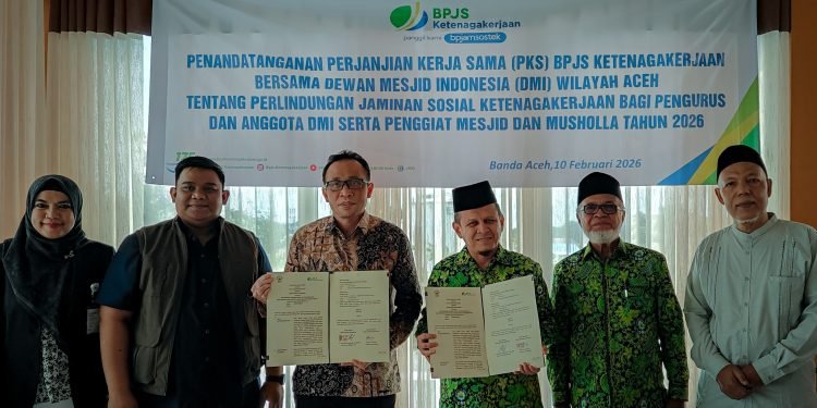 Perkuat Jamsostek di Sektor Agama, BPJS Ketenagakerjaan Jalin Kerja Sama dengan DMI Aceh